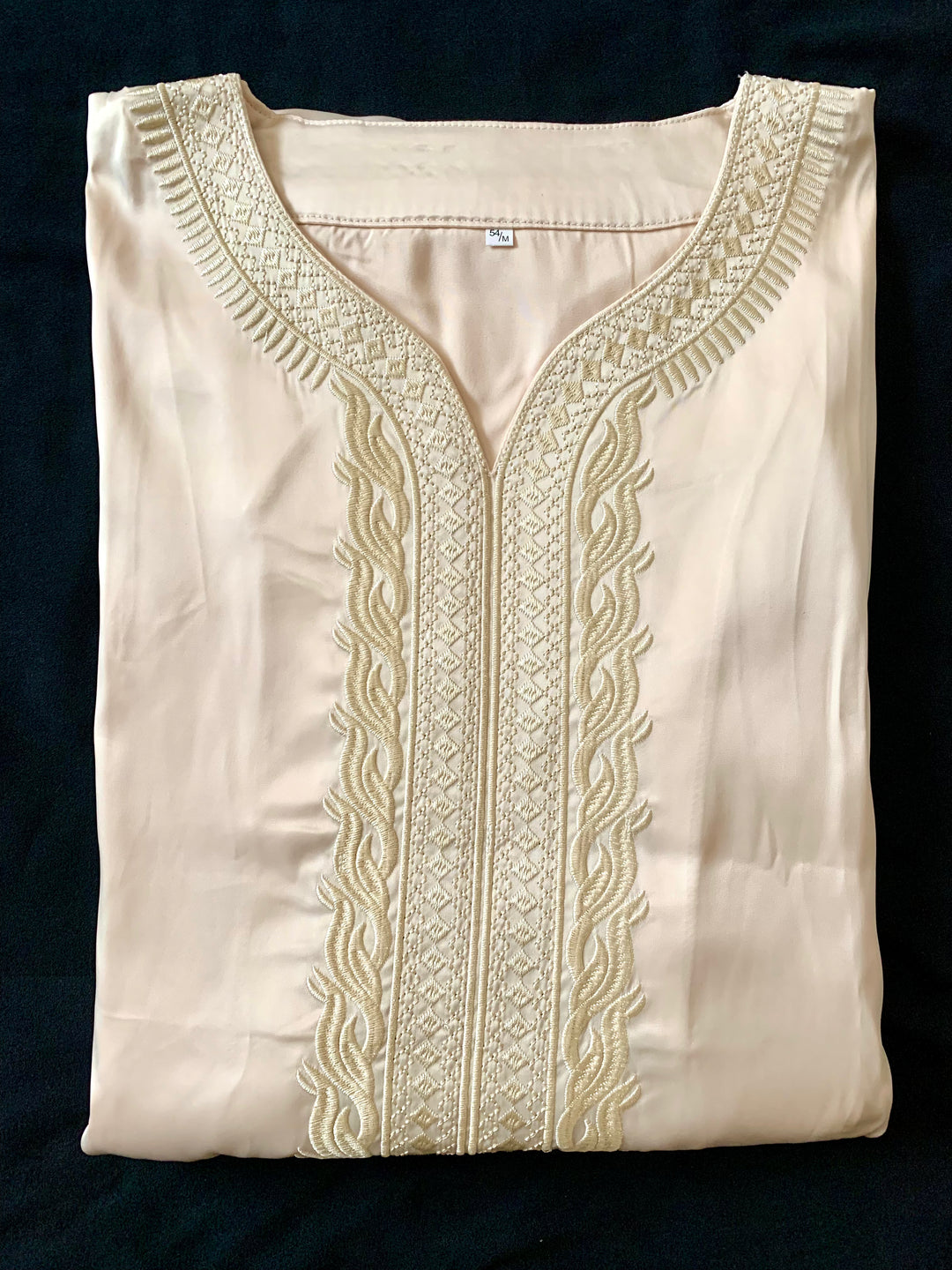 Elite Half-Sleeve Djellaba Golden Minimalistic Luxury | Elegant & Comfort