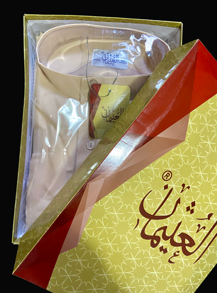 Saudi Arabian Almond | Premium Thobe with Timeless Elegance