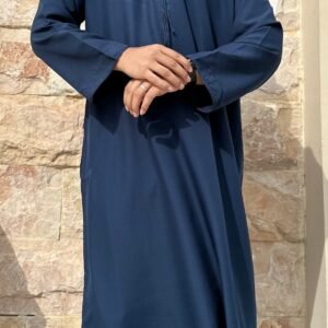 Emirati Navy Nomad | Heritage-Inspired Premium Kandura