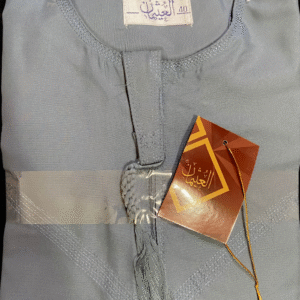 Bluish Gray Emirati Kids’ Thobe | Gulf Elegance for Boys