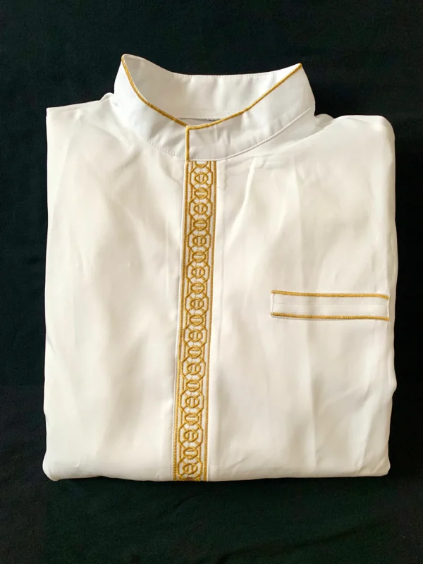 Formal Thobe Elite White | Elegant, Comfortable & Luxurious - Image 5