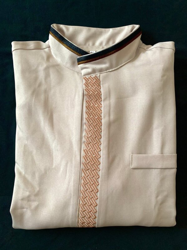 Formal Thobe Elite Beige | Elegant, Comfortable & Luxurious - Image 6