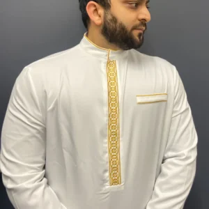 Formal Thobe Elite White | Elegant, Comfortable & Luxurious