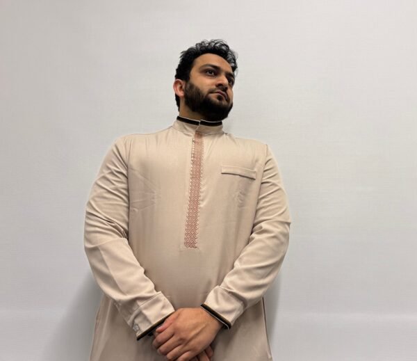 Formal Thobe Elite Beige | Elegant, Comfortable & Luxurious - Image 3
