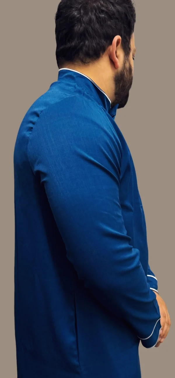Formal Thobe Elite Navy | Elegant, Comfortable & Luxurious - Image 6