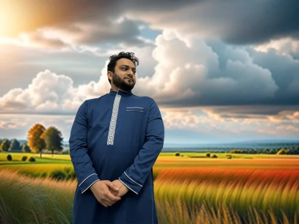 Formal Thobe Elite Navy | Elegant, Comfortable & Luxurious - Image 7
