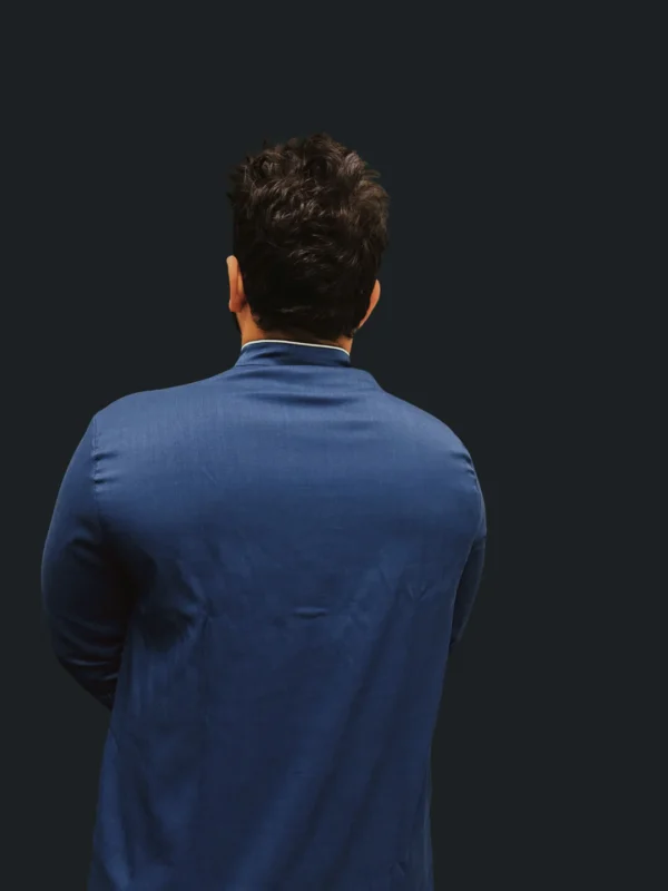Formal Thobe Elite Navy | Elegant, Comfortable & Luxurious - Image 5