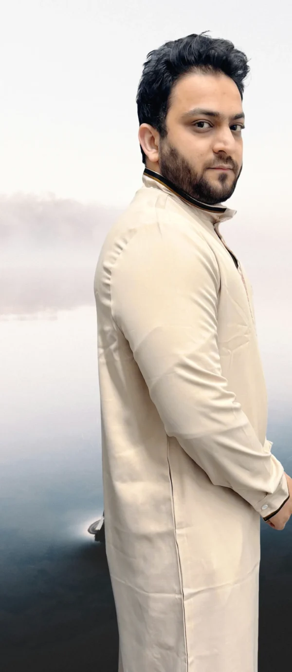 Formal Thobe Elite Beige | Elegant, Comfortable & Luxurious - Image 2