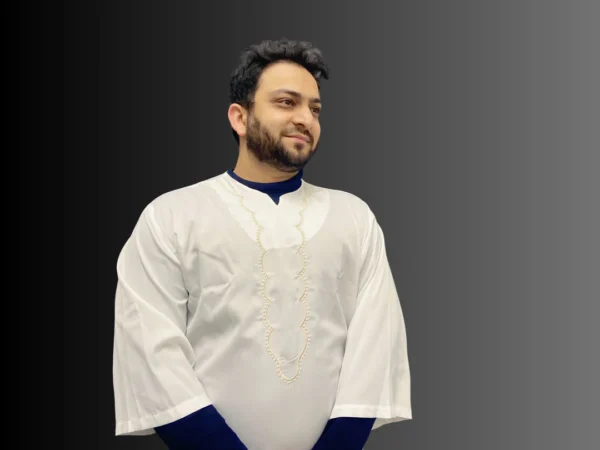 Moroccan Djellaba Thobe Minimalist White | Style & Comfort - Image 9