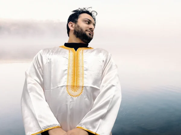 Moroccan Djellaba Thobe Rose Gold | Full-Sleeved Style & Comfort - Image 3