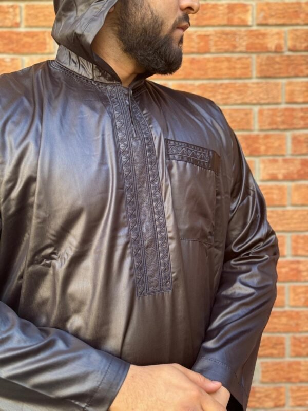 Akh In Black Moroccan Luxury Djellaba | Timeless Elegance - Image 7