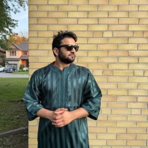 Moroccan Djellaba Thobe Emerald Green | Style & Comfort