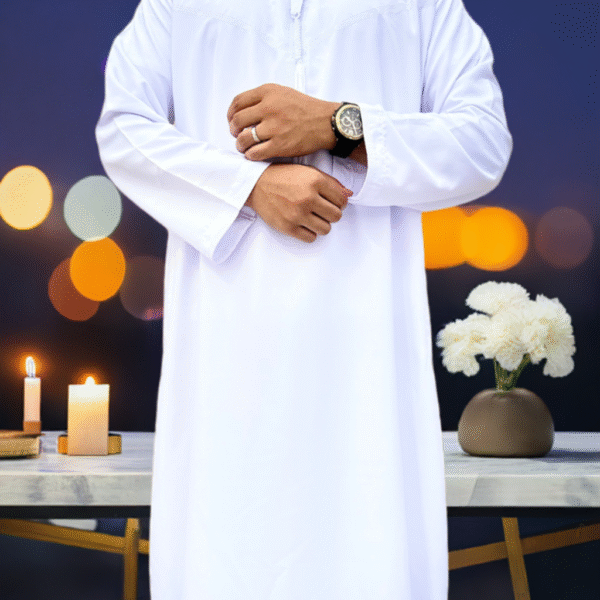 Emirati Gray Ghutra | Elegant Traditional Headwear for Men - Image 4