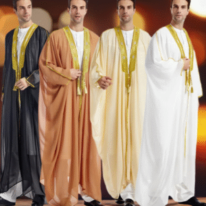 Bisht Boss | Embroidered Thobe Overcoat Cloak White