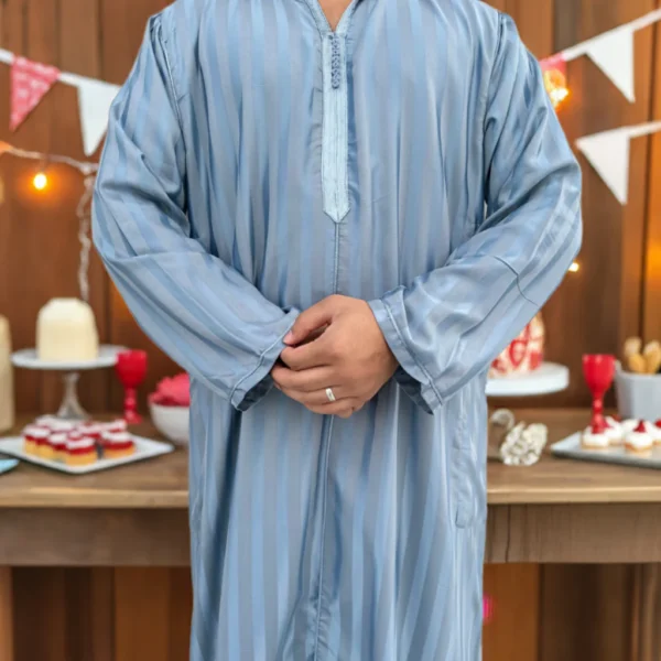 Othaiman Hooded Casablanca Cloak Dhahab Al Burtuqali | Style - Image 3